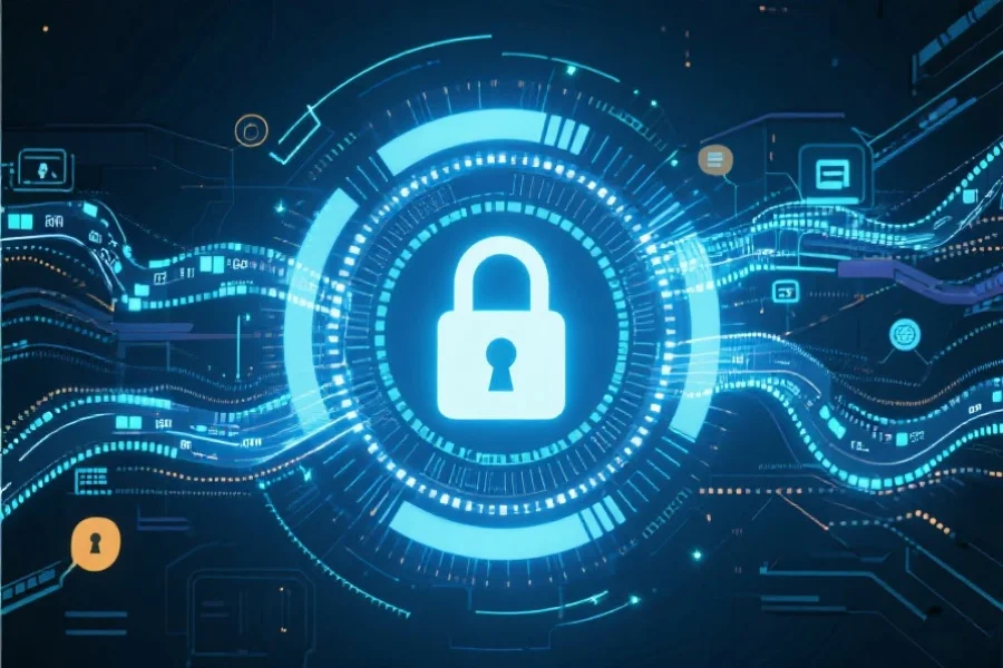 数字锁与信息安全的视觉表现